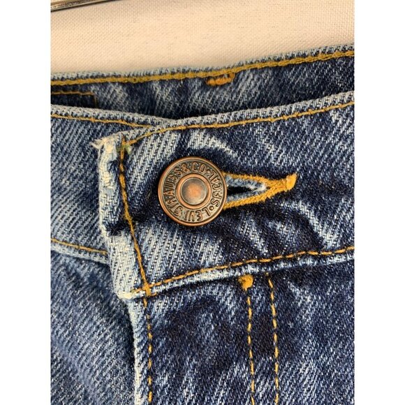 Levis 550 Womens Relaxed Fit Tapered Leg Jeans Size W32 L30 Denim Blue - Picture 3 of 6